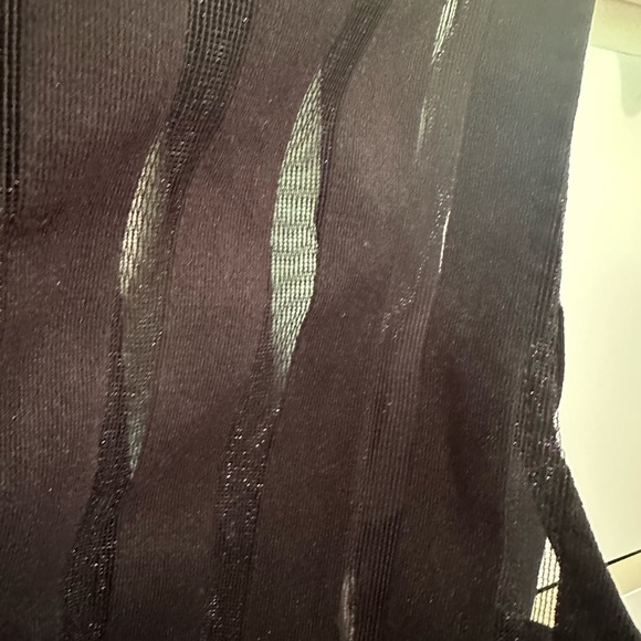 Forever 21 Striped See-Through Zip Up Vest - Picture 4 of 5